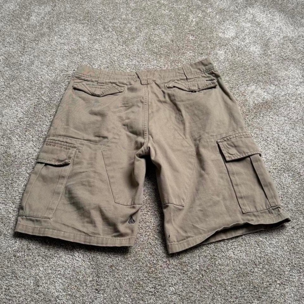 VOLCOM "DIAMOND PANEL" TAN CARGO SHORTS
